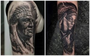 Tatuajes de guerreros apaches